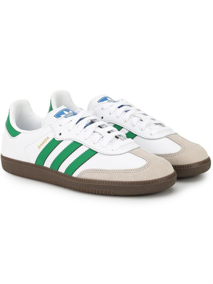 Brand: ADIDAS SAMBA white/ green  